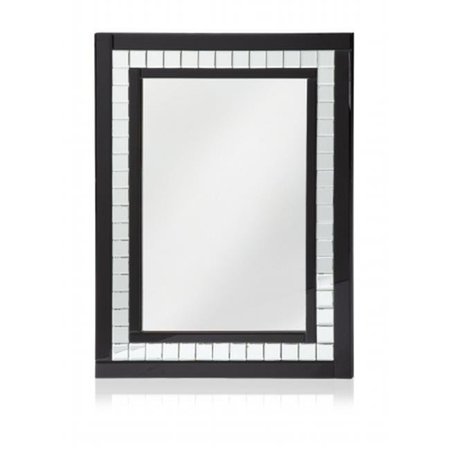 WAYBORN HOME FURNISHING WaybornHomeFurnishings MR302 Black Diamond Cut Mirror MR302